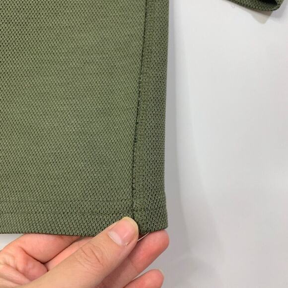 Vintage The North Face Sweatshirt Mens L Large Swamp Green 1/4 Zip Long Sleeve - Picture 9 of 12